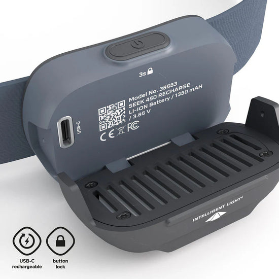 Seek 450 Recharge Headtorch - Blue