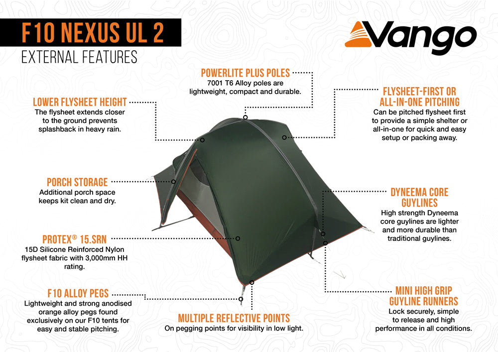 Nexus UL 2 2-person Tent - Green