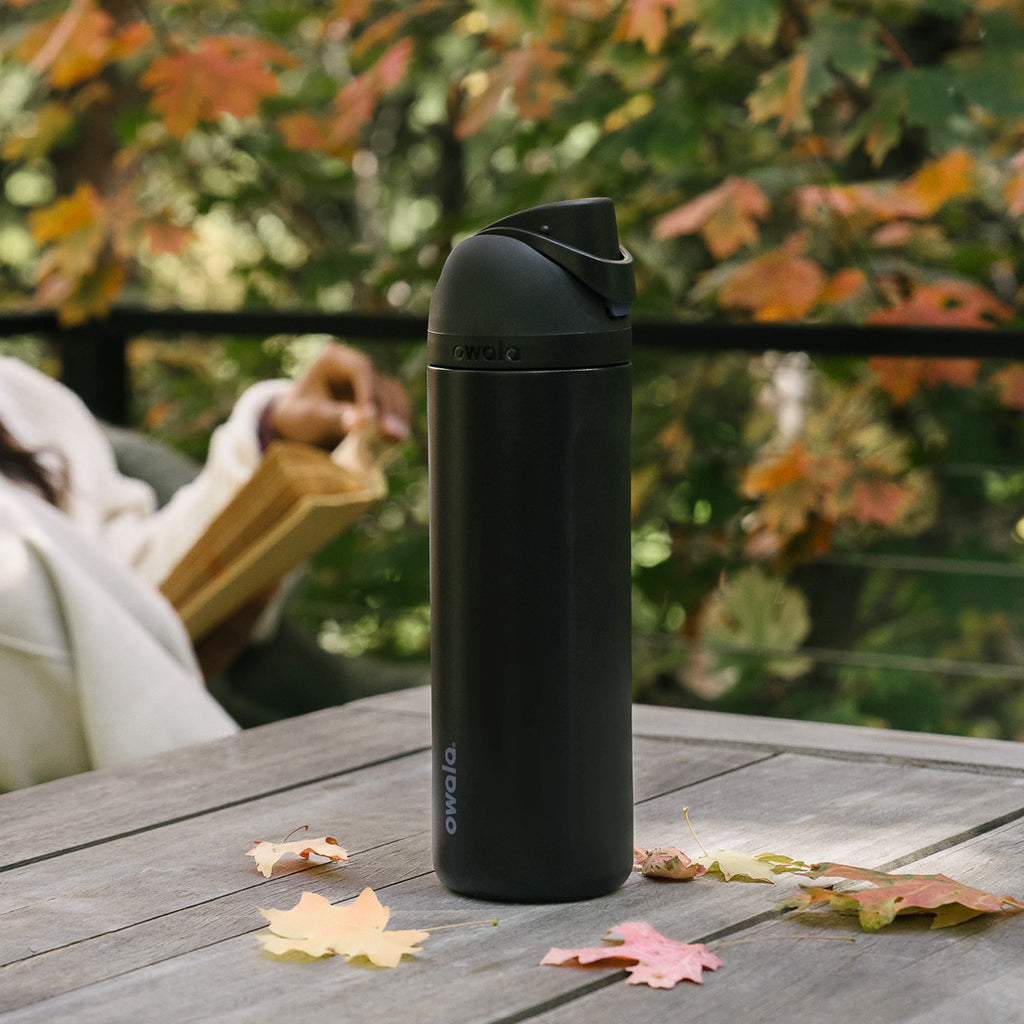 FreeSip® 24oz Stainless Steel Bottle - Black