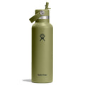 21oz Standard Mouth Flex Straw Water Bottle - Green