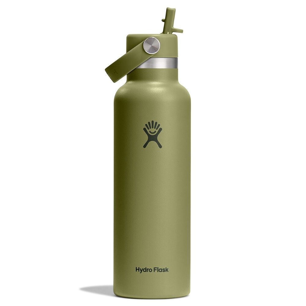 21oz Standard Mouth Flex Straw Water Bottle - Green
