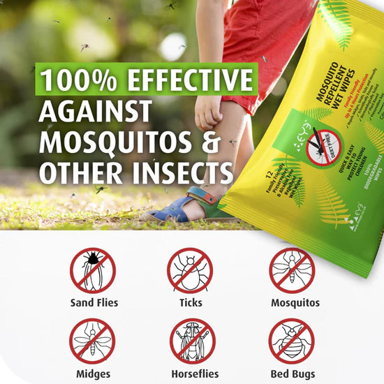 Mosquito Repellent Wipes - 12 pack
