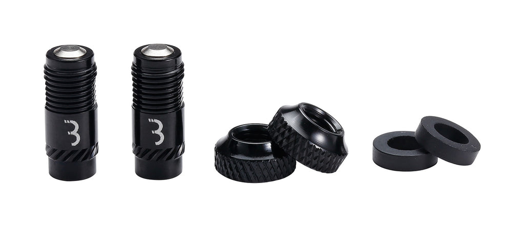 CoreCaps Valve Caps - 2 Pieces - Black