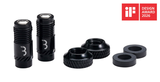 CoreCaps Valve Caps - 2 Pieces - Black