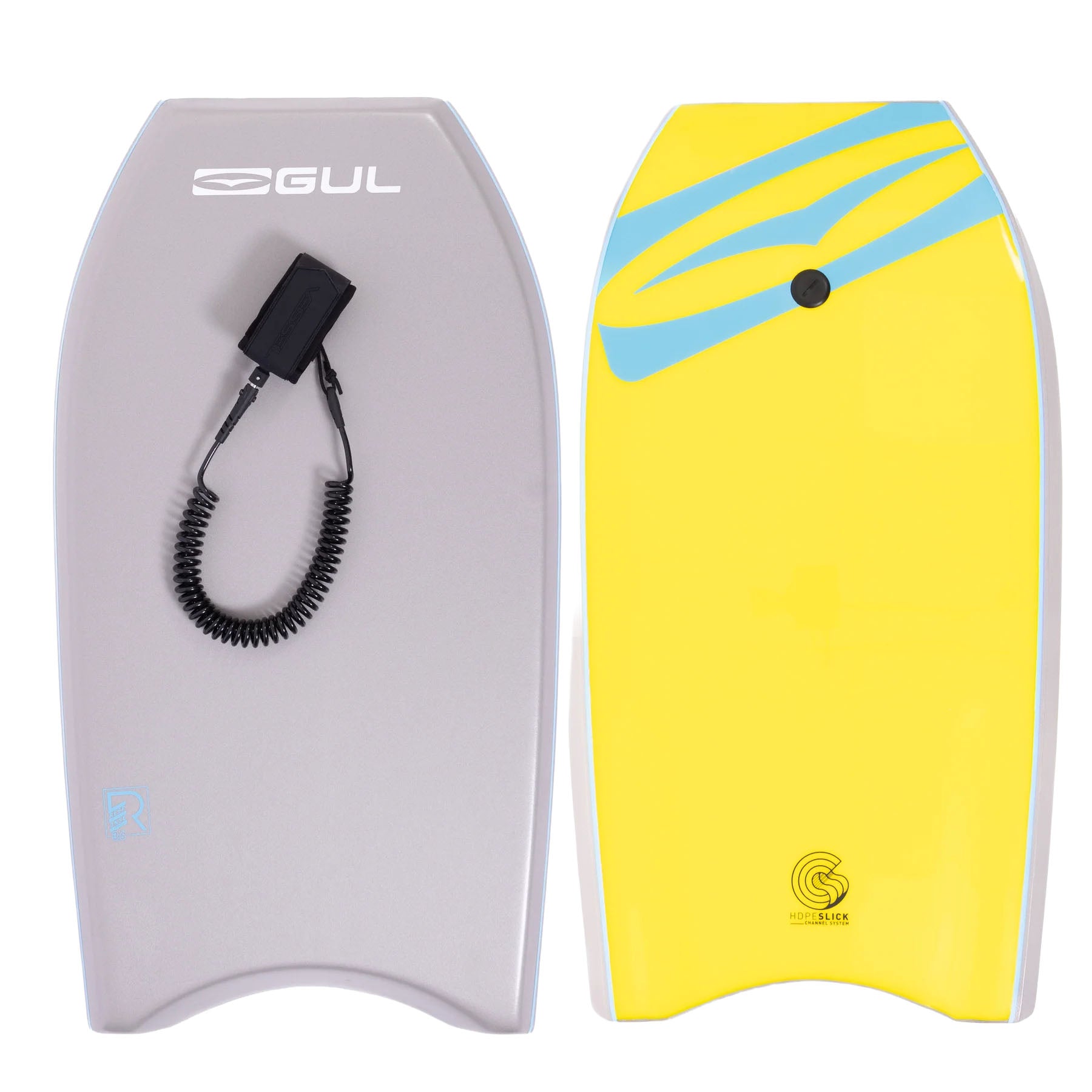 Kids' 36" Response Bodyboard - Yellow / Grey