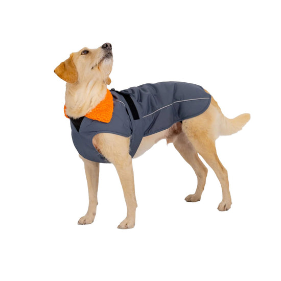 Dog Dryrobe Coat - Grey/Orange