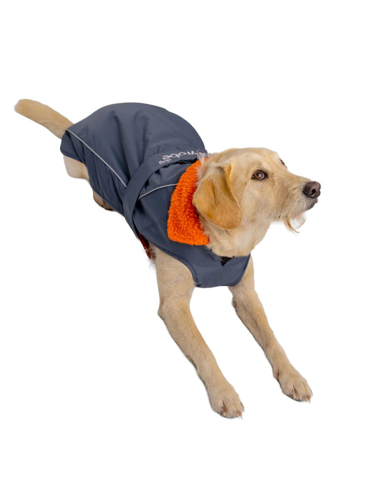 Dog Dryrobe Coat - Grey/Orange