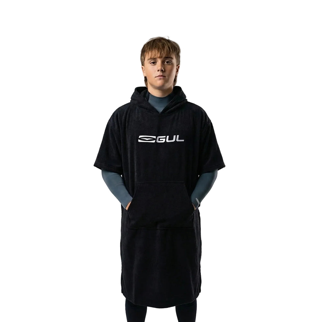 Kids' Tech Changing Poncho - Black