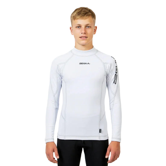 Kids' UV Protection Long Sleeve Rashvest - White