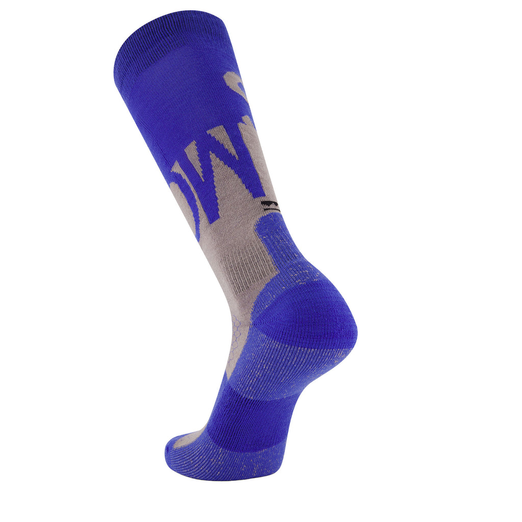 Unisex Ultra Cushion Merino Snow Sock - Blue