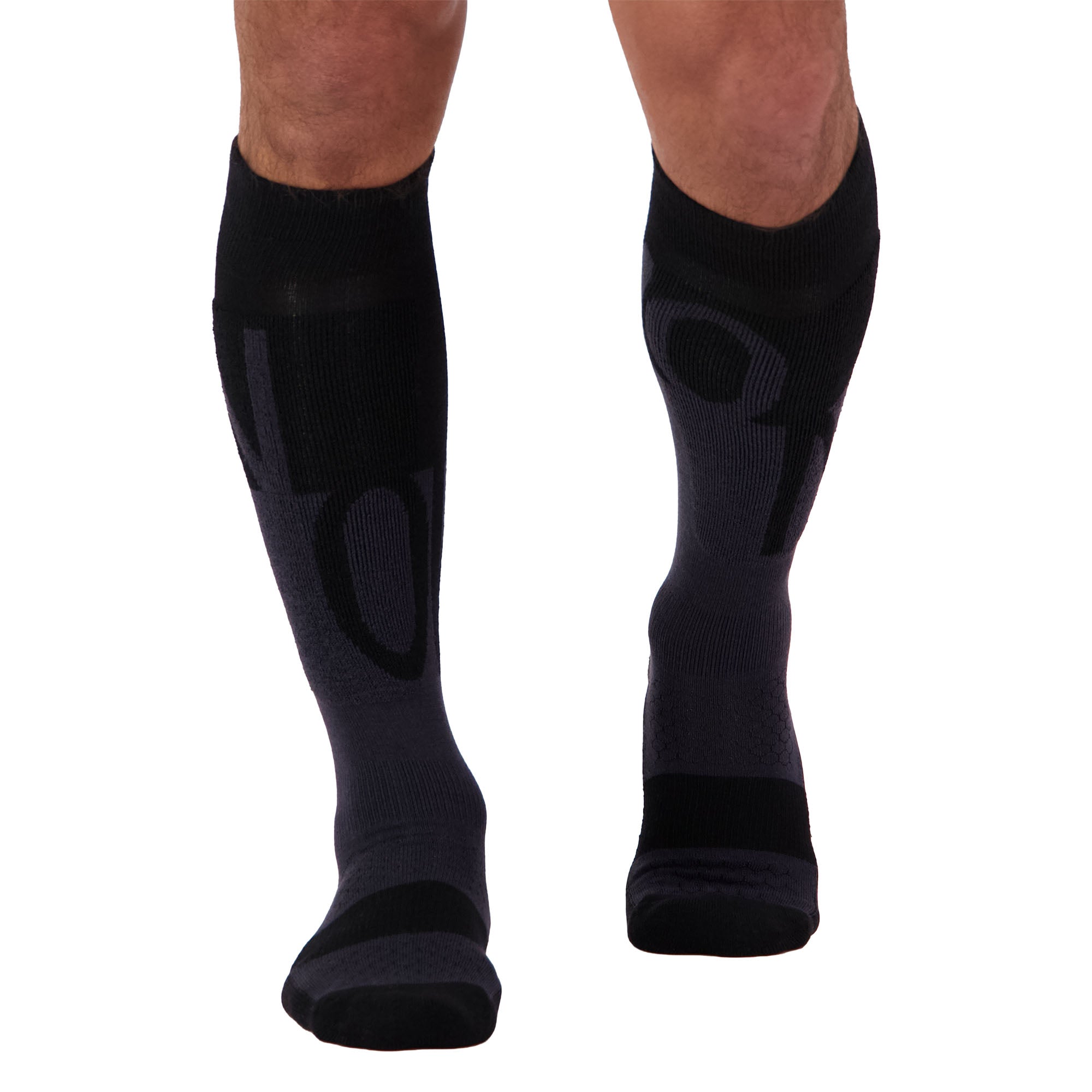 Unisex Ultra Cushion Merino Snow Sock - Black