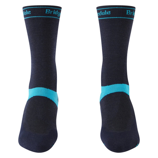 Women's MTB/Gravel Midweight T2 Merino Socks - Navy
