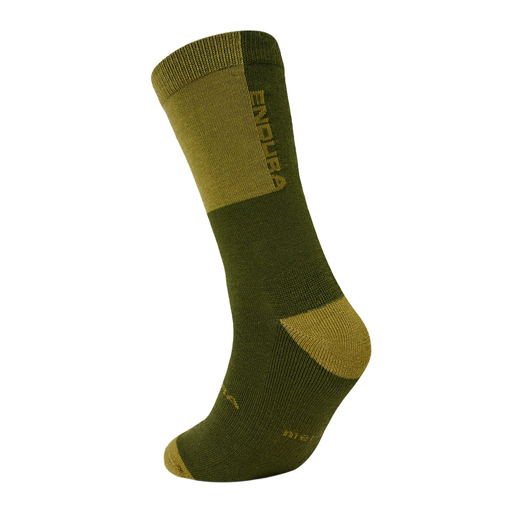 Unisex BaaBaa Merino Winter Sock - Green