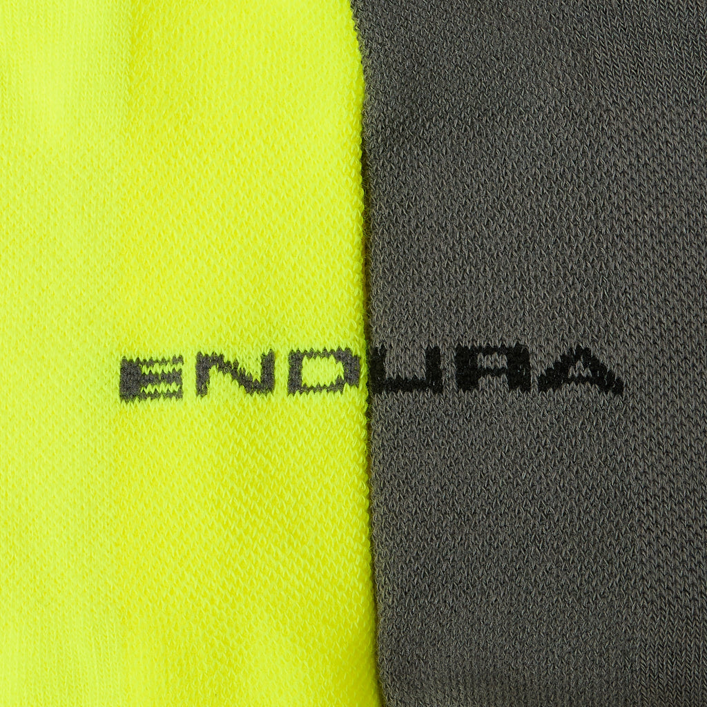 Unisex Coolmax Stripe Sock (Twin Pack) - Yellow