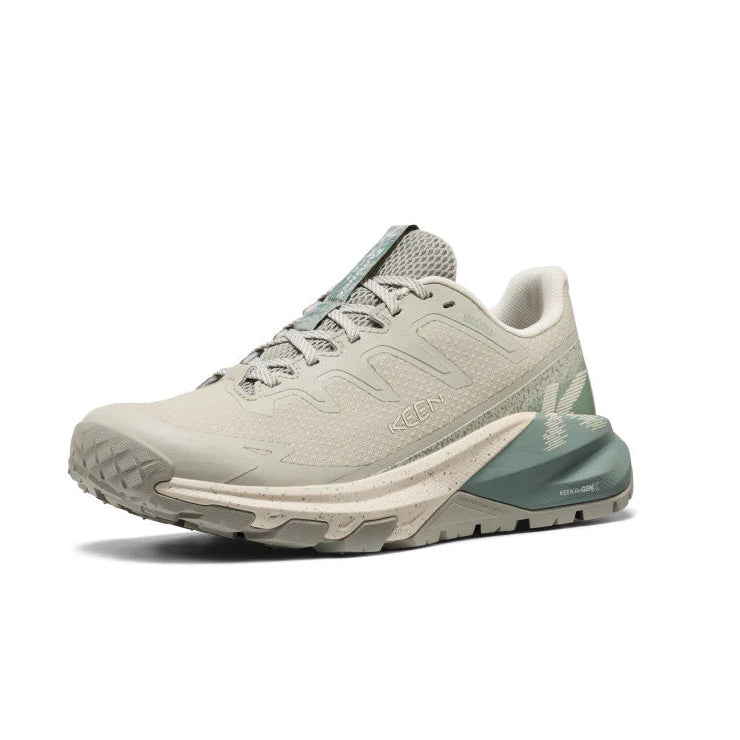 Women's Targhee Apex Waterproof Hiking Shoes - Cream / Blue