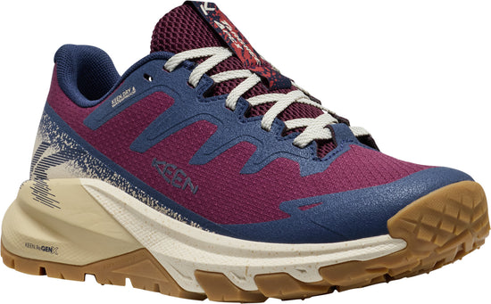 Women's Targhee Apex Waterproof Hiking Shoes - Red / Blue