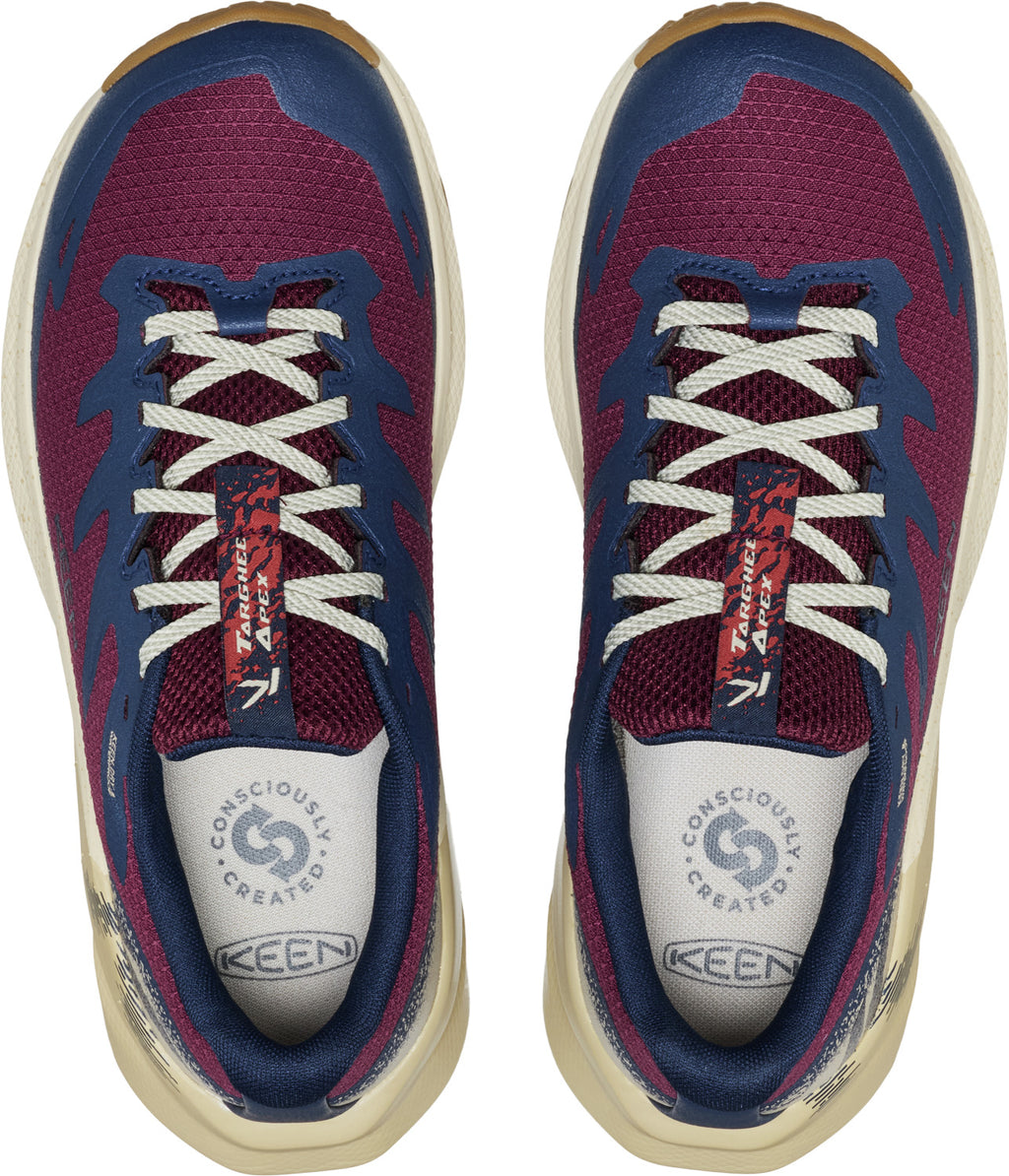 Women's Targhee Apex Waterproof Hiking Shoes - Red / Blue