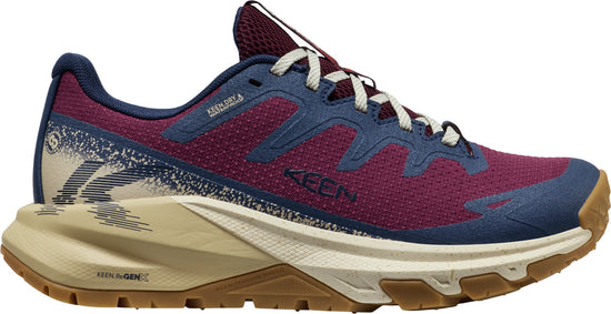 Women's Targhee Apex Waterproof Hiking Shoes - Red / Blue