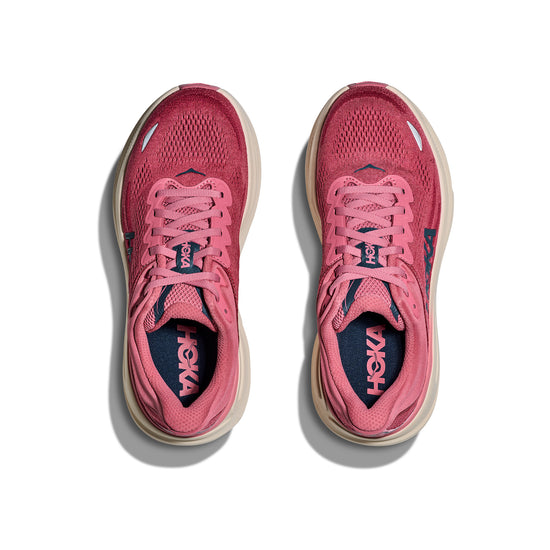 Women's Bondi 9 Road Running Shoes (Wide) - Pink