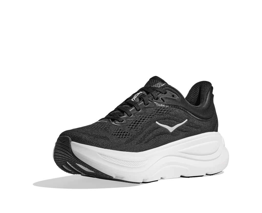 Women's Bondi 9 Road Running Shoes - Black / White