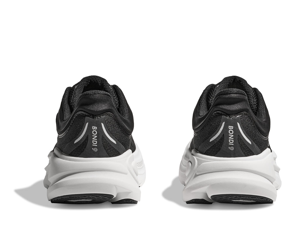 Women's Bondi 9 Road Running Shoes - Black / White