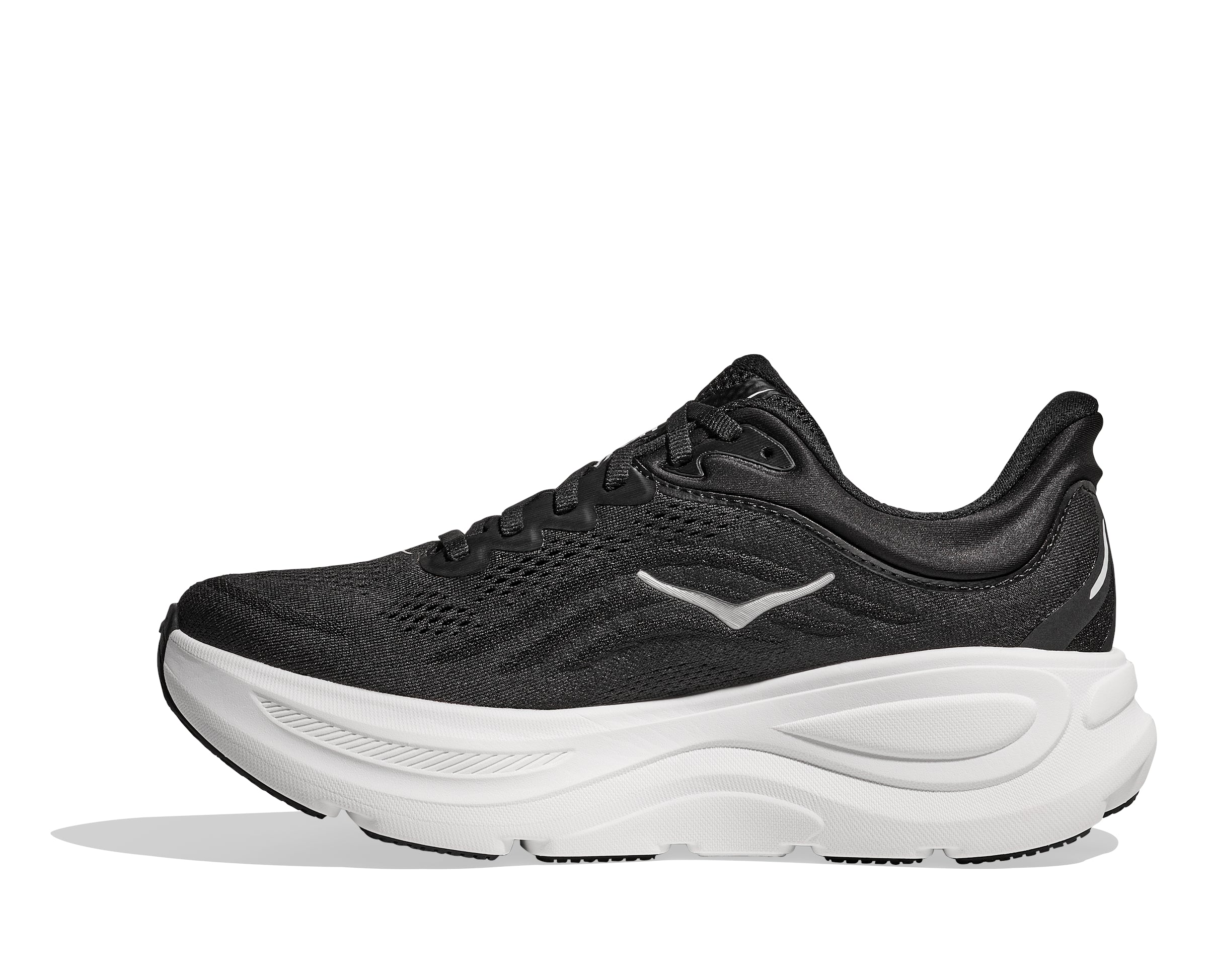 Women's Bondi 9 Road Running Shoes - Black / White