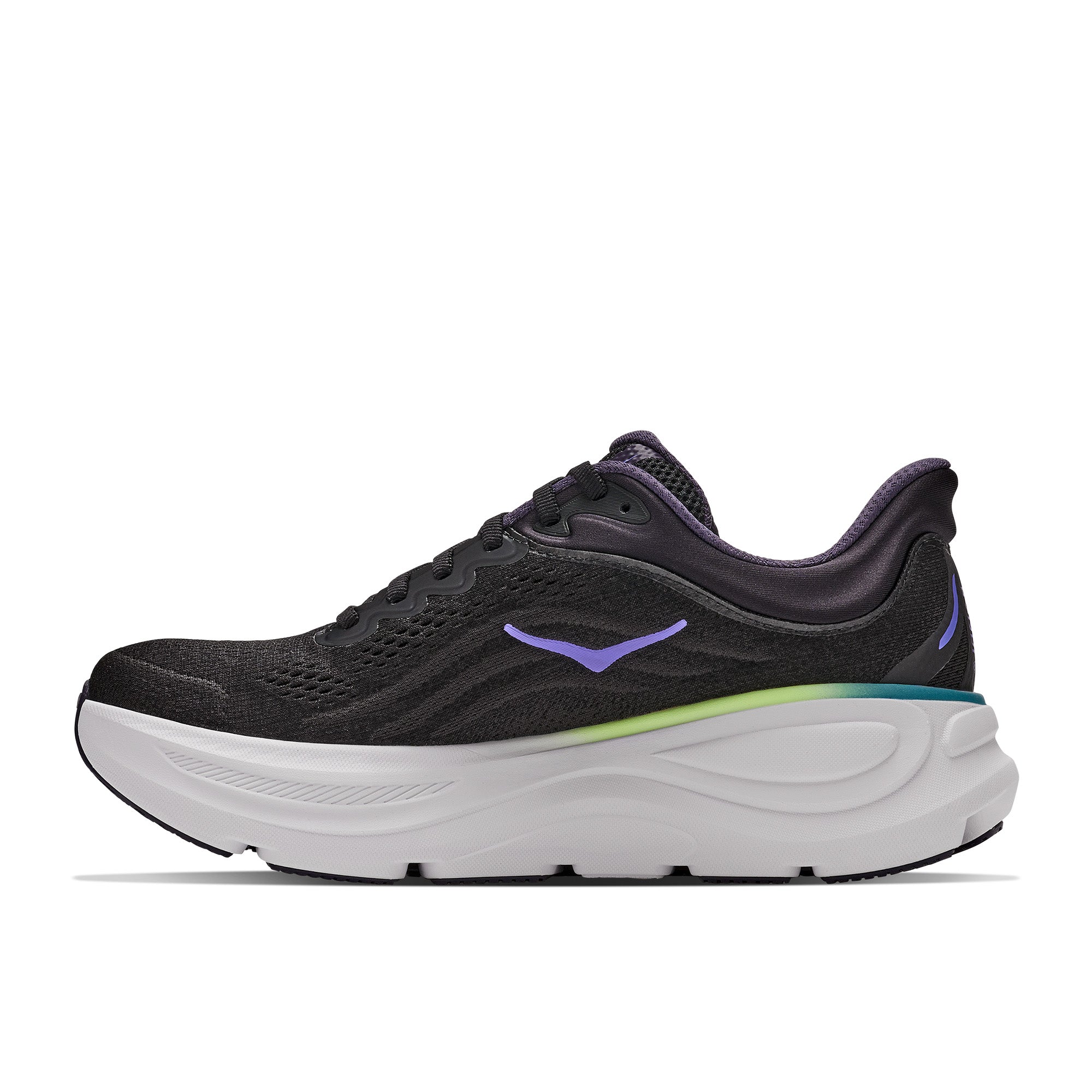 Women's Bondi 9 Road Running Shoes - Black / Neon