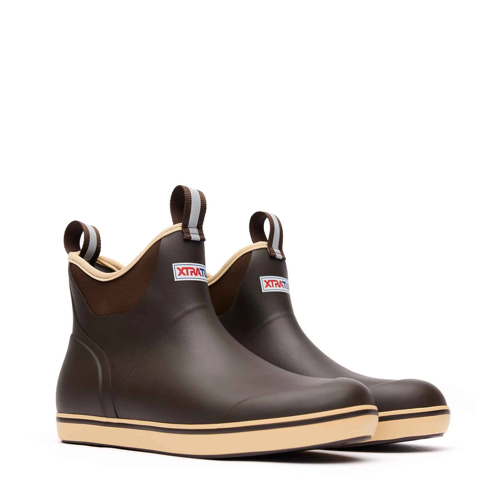 Men's 6” Ankle Deck Waterproof Boots - Brown