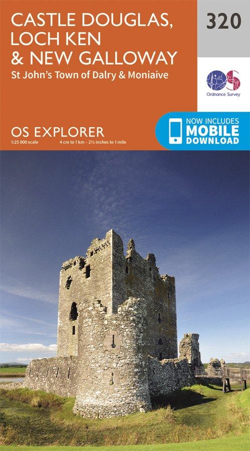 Explorer 320 1:25000 Castle Douglas, Loch Ken & New Galloway, Dumfries & Galloway