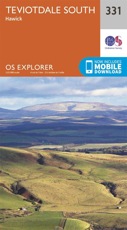 Explorer 331 1:25000 Teviotdale South, Scottish Borders