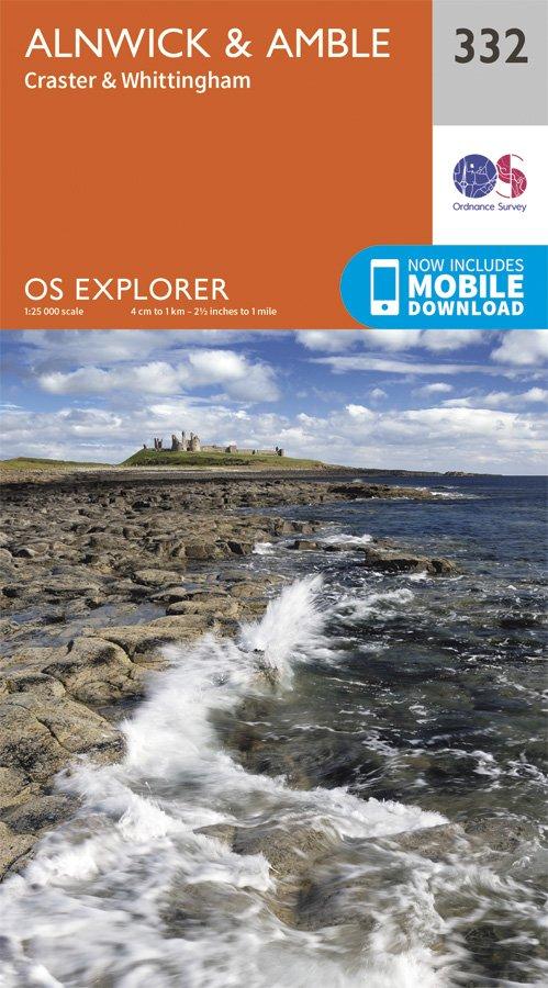 Explorer 332 1:25000 Alnwick & Amble, Northumberland