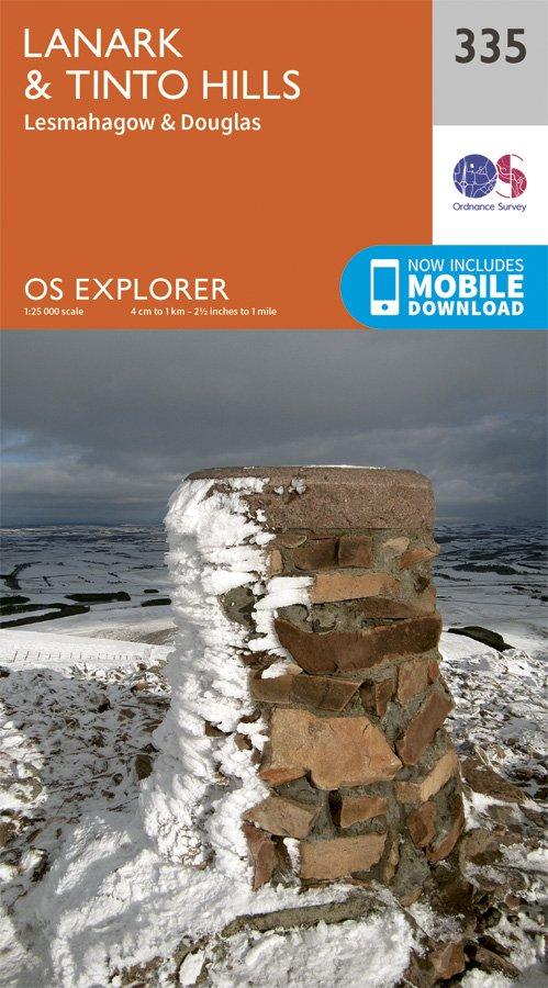 Explorer 335 1:25000 Lanark & Tinto Hills, South Lanarkshire