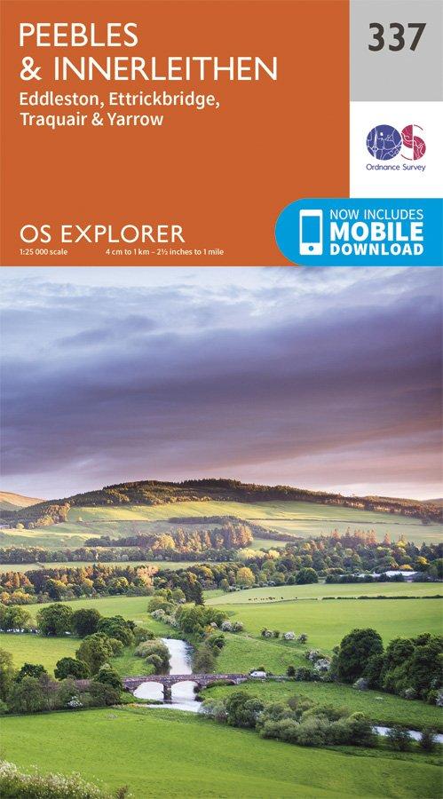 Explorer 337 1:25000 Peebles & Interleithen, Scottish Borders