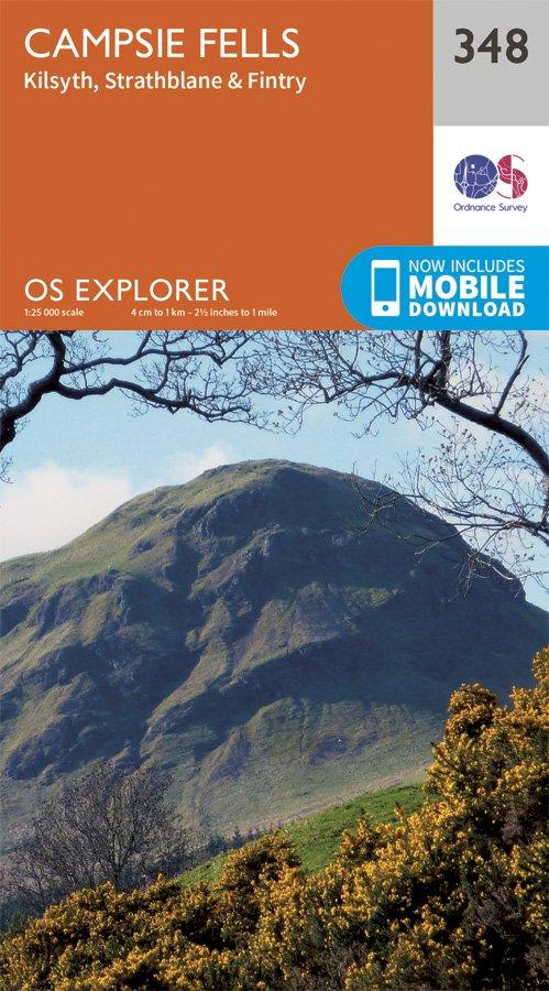 Explorer 348 1:25000 Campsie Fells, Stirlingshire