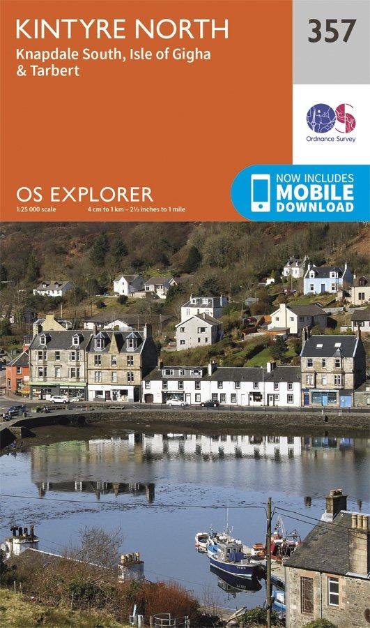 Explorer 357 1:25000 Kintyre North, Argyll & Bute