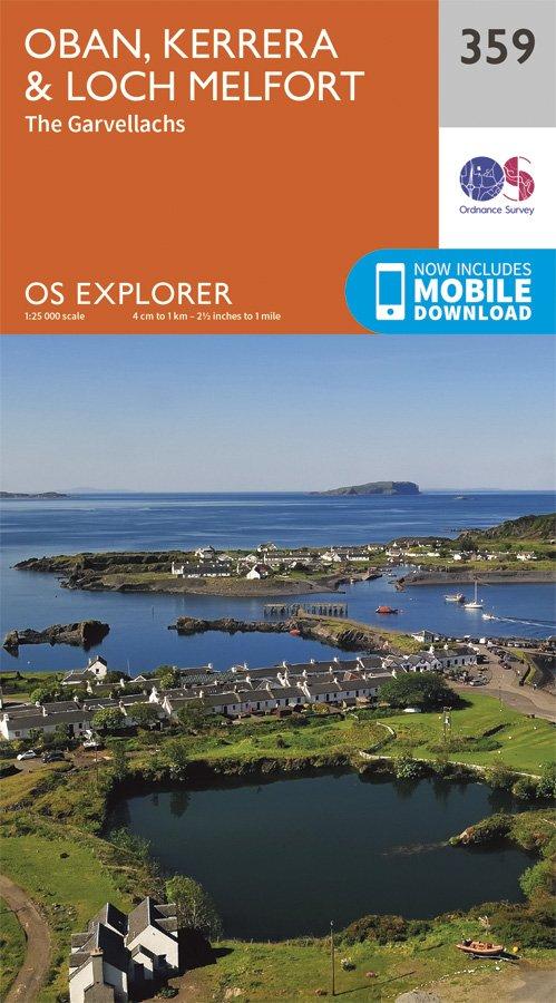 Explorer 359 1:25000 Oban, Kerrera & Loch Melfort, Argyll & Bute
