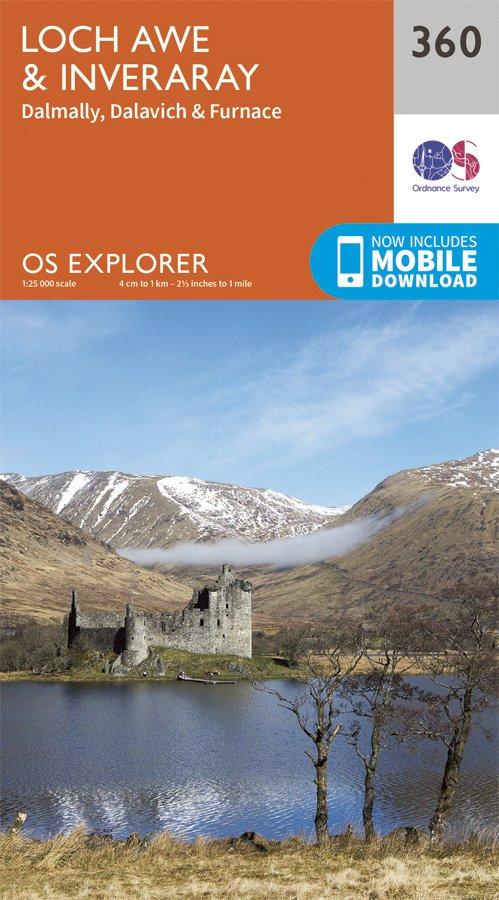 Explorer 360 1:25000 Loch Awe & Inveraray, Argyll & Bute