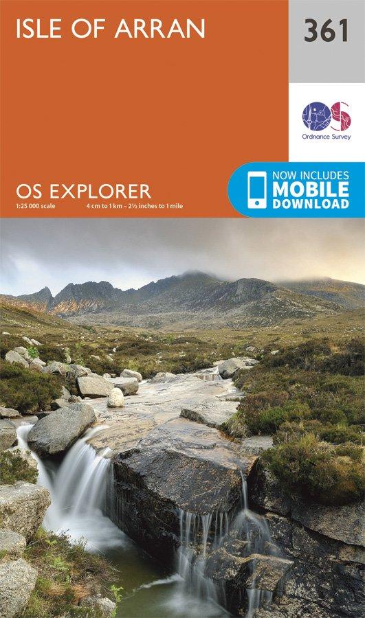 Explorer 361 1:25000 Isle of Arran, North Ayrshire