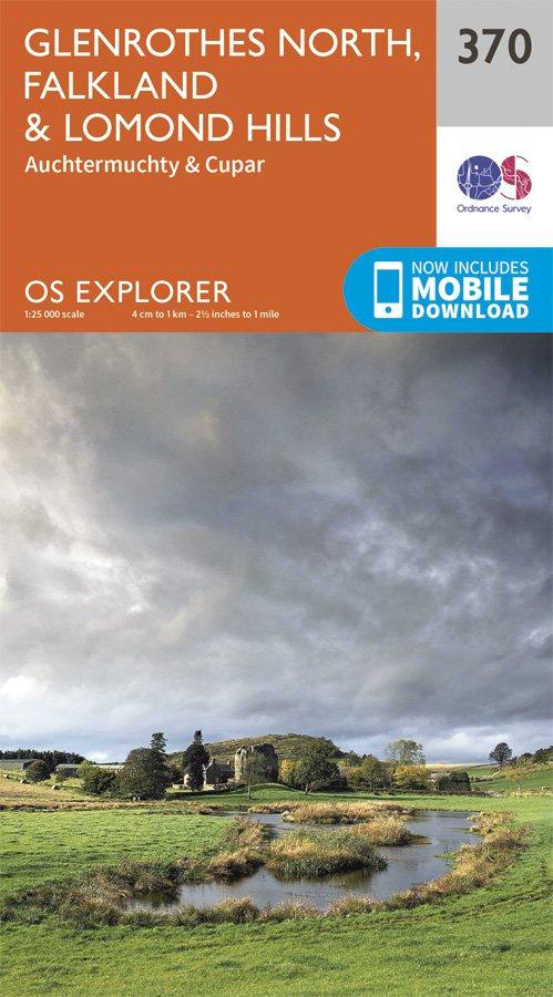 Explorer 370 1:25000 Glenrothes North, Falkland & Lomond Hills