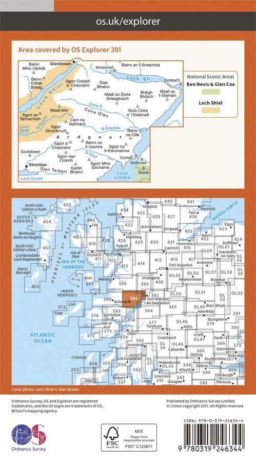 Explorer 391 1:25000 Ardgour & Strontian