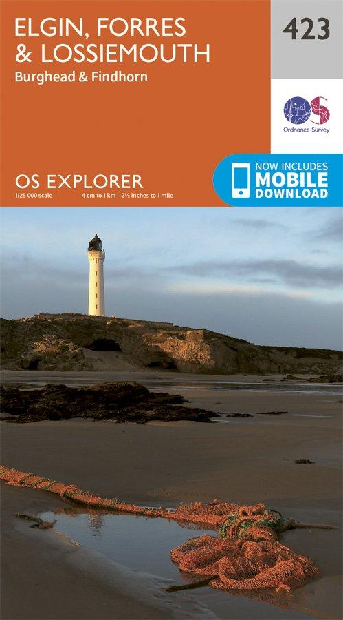 Explorer 423 1:25000 Elgin, Forres & Lossiemouth
