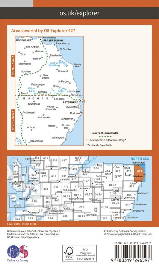 Explorer 427 1:25000 Peterhead & Fraserburgh