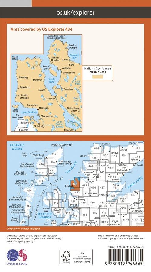 Explorer 434 1:25000 Gairloch & Loch Ewe