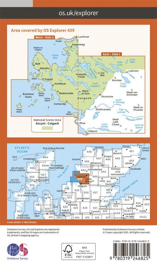 Explorer 439 1:25000 Coigach & Summer Isles