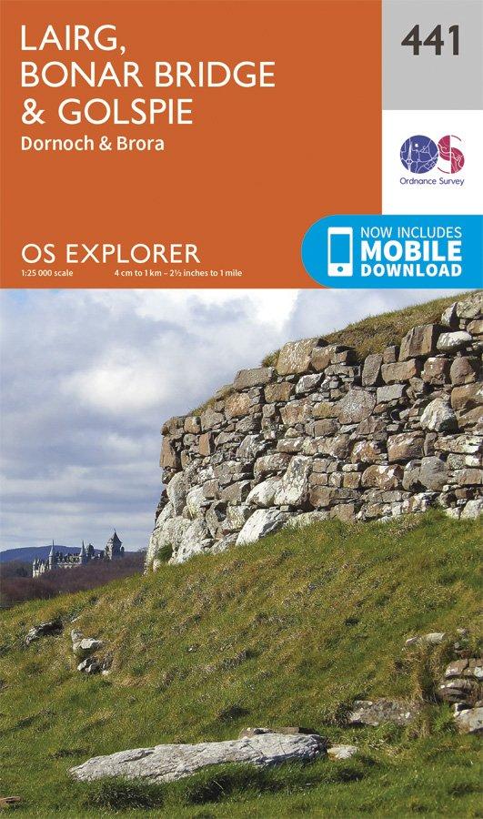 Explorer 441 1:25000 Lairg, Bonar Bridge & Golspie