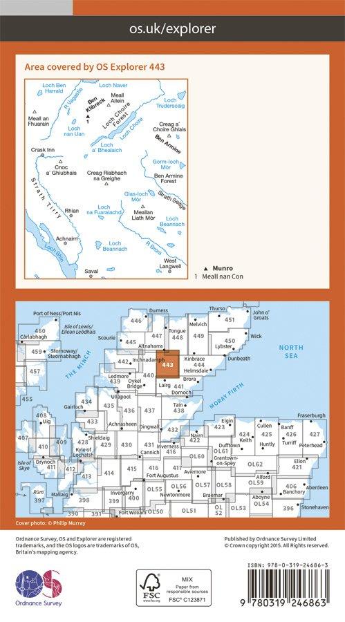 Explorer 443 1:25000 Ben Klibreck & Ben Armine