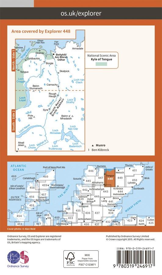 Explorer 448 1:25000 Strath Naver & Loch Loyal