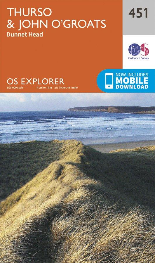 Explorer 451 1:25000 Thurso & John o'Groats