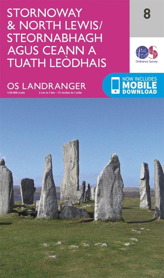 Landranger 08 1:50000 Stornoway & North Lewis