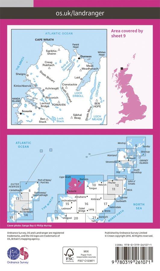 Landranger 09 1:50000 Cape Wrath